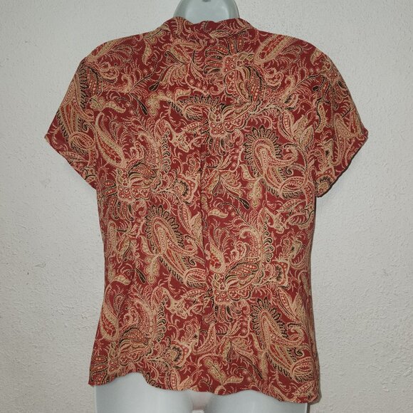 Emma James by Liz Claiborne button-front blouse in size 10 NWOT - Picture 7 of 11